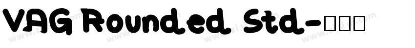 VAG Rounded Std字体转换